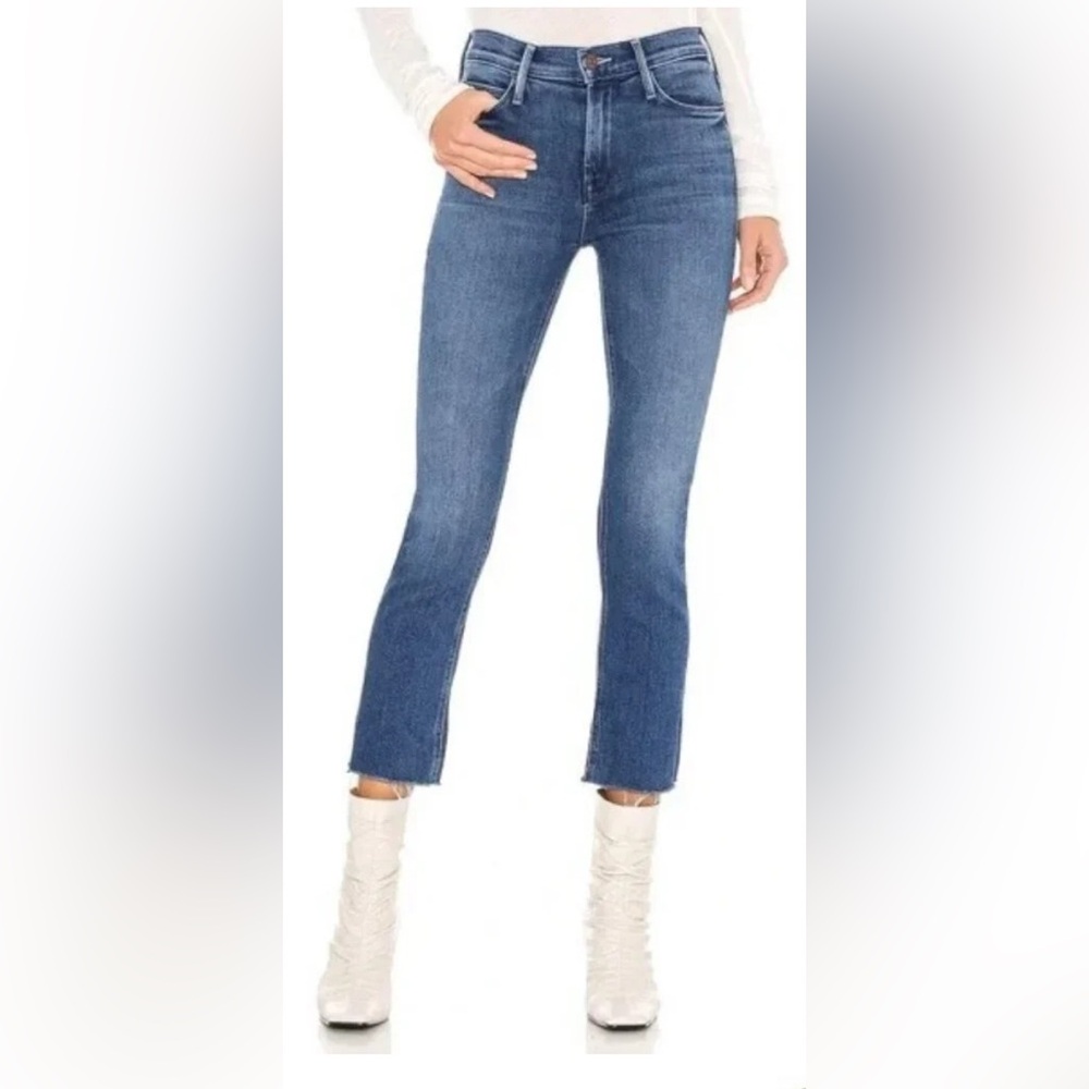 Mother Denim - Mid Rise Dazzler Crop Fray in We're All in This Together